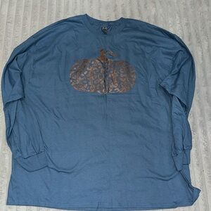 Gildan size 3X long sleeve pumpkin shirts
